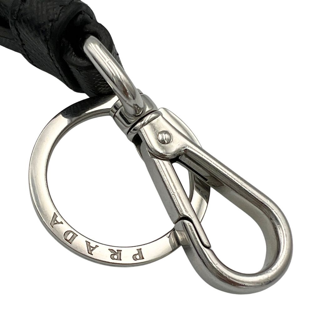 PRADA プラダ 2PP68T サフィアーノレザー キーホルダー 牛革 ブラック
