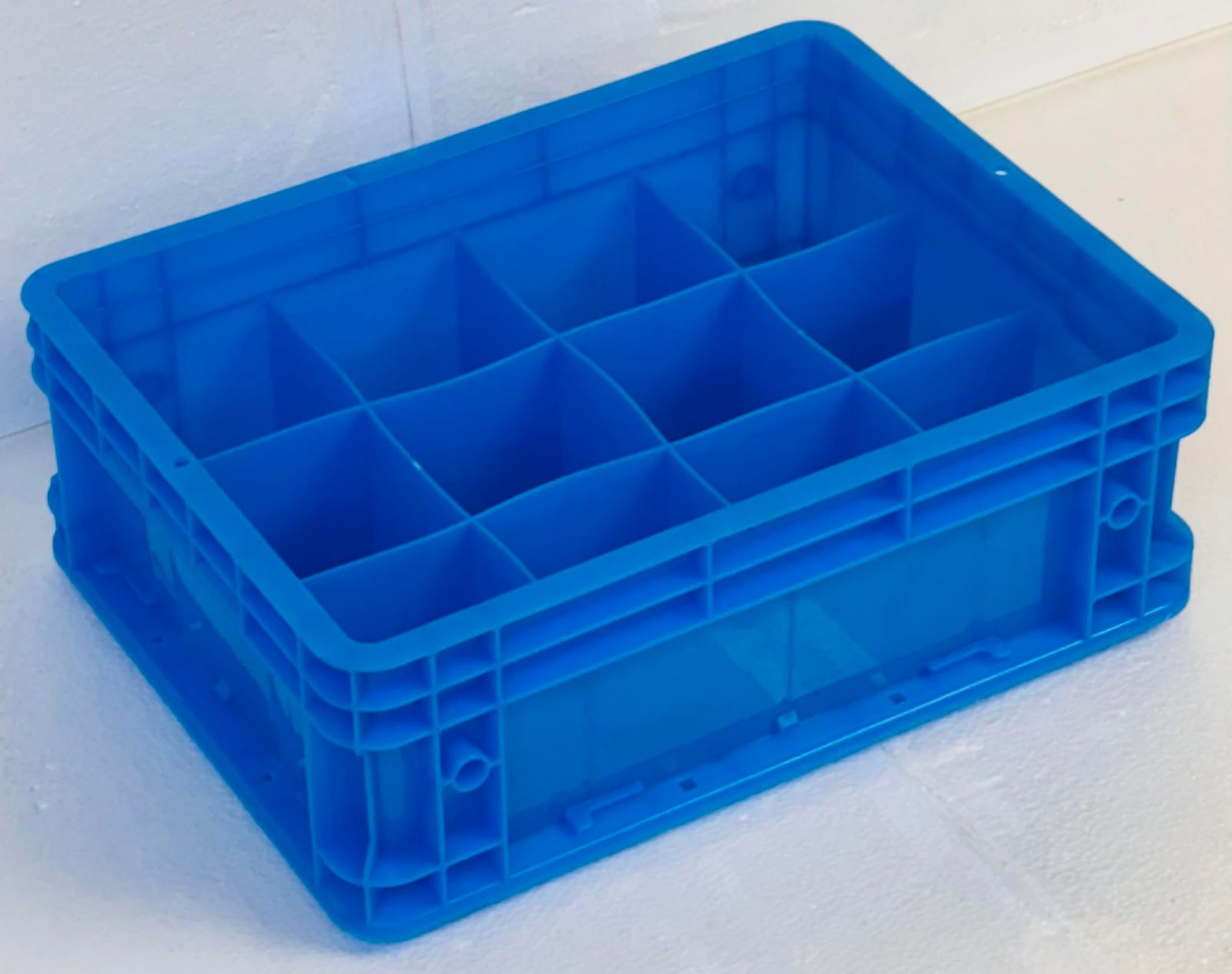 ☆新品☆部品収納ボックス [12仕切り深] 青プラスチック製 [12区画