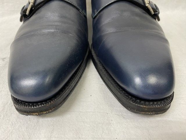 中古】YANKO ﾔﾝｺ ﾀﾞﾌﾞﾙﾓﾝｸ ﾚｻﾞｰｼｭｰｽﾞ 14453 ﾈｲﾋﾞｰ 6 1/2 991928671