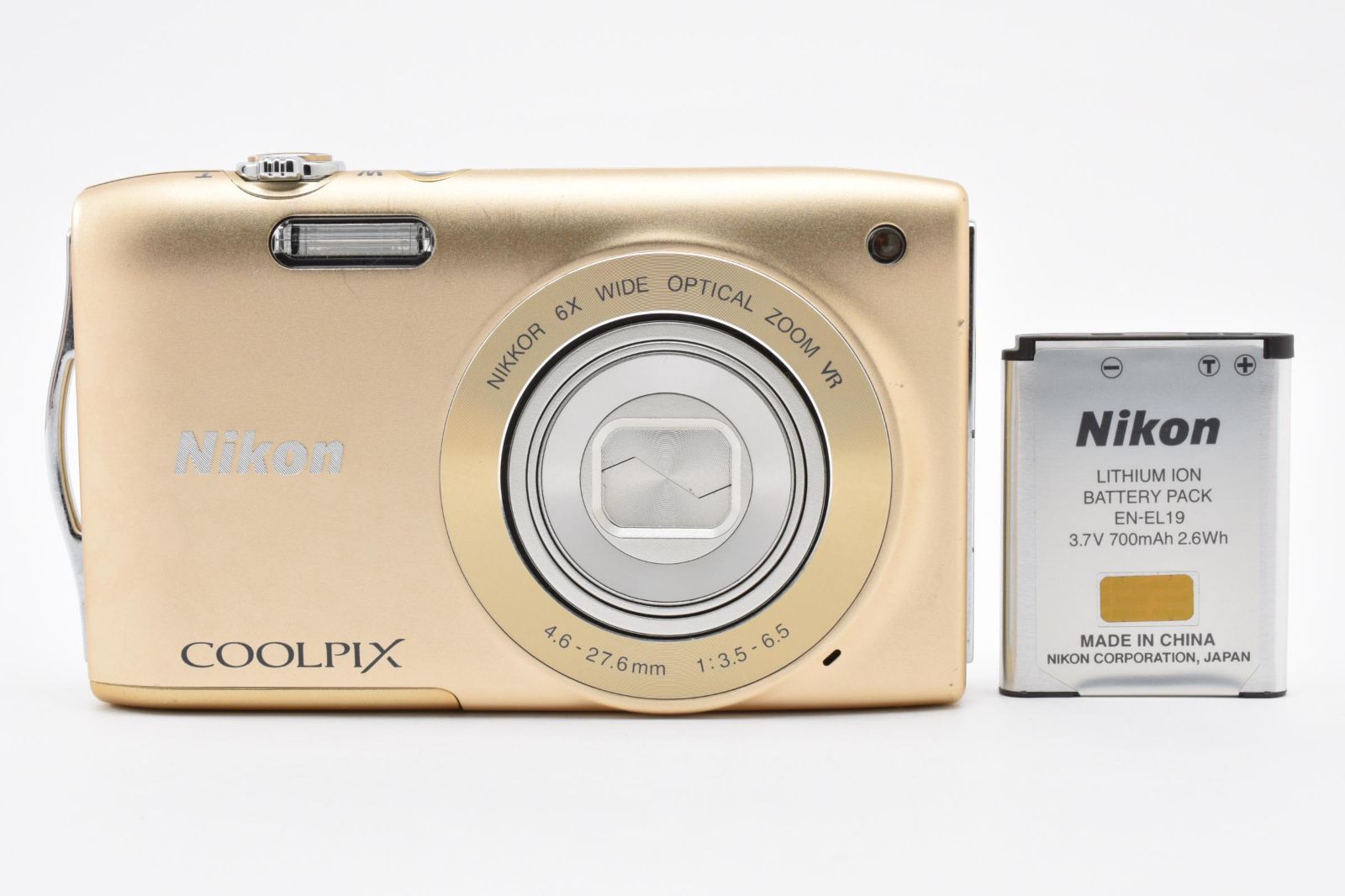 ☆極上品☆ ニコン Nikon COOLPIX S3300 スイートゴールド コンパクト