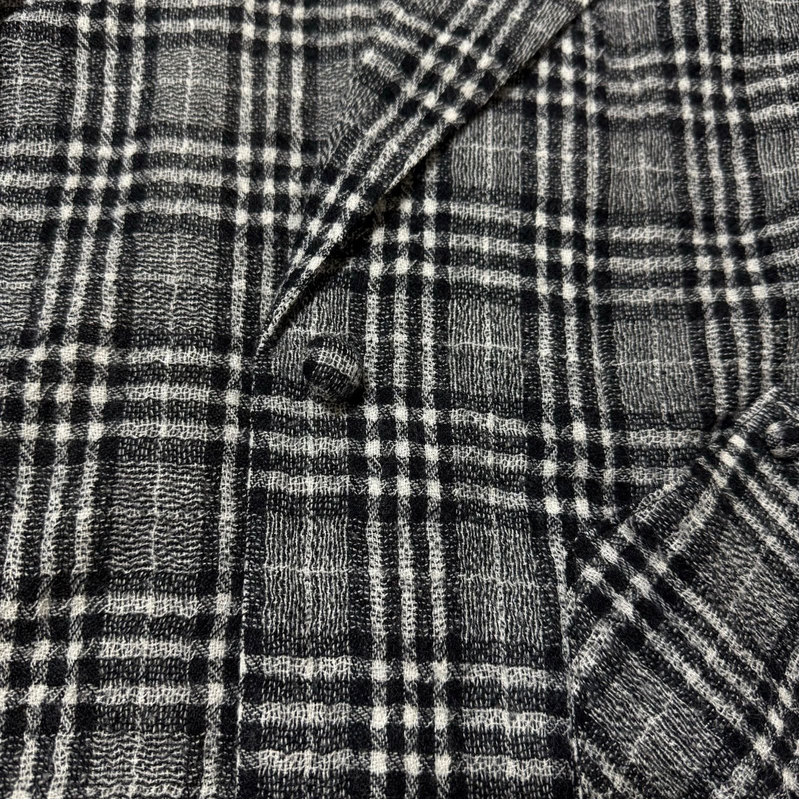 l'atelier du savon ウォッシャブルウール チェックジャケット F