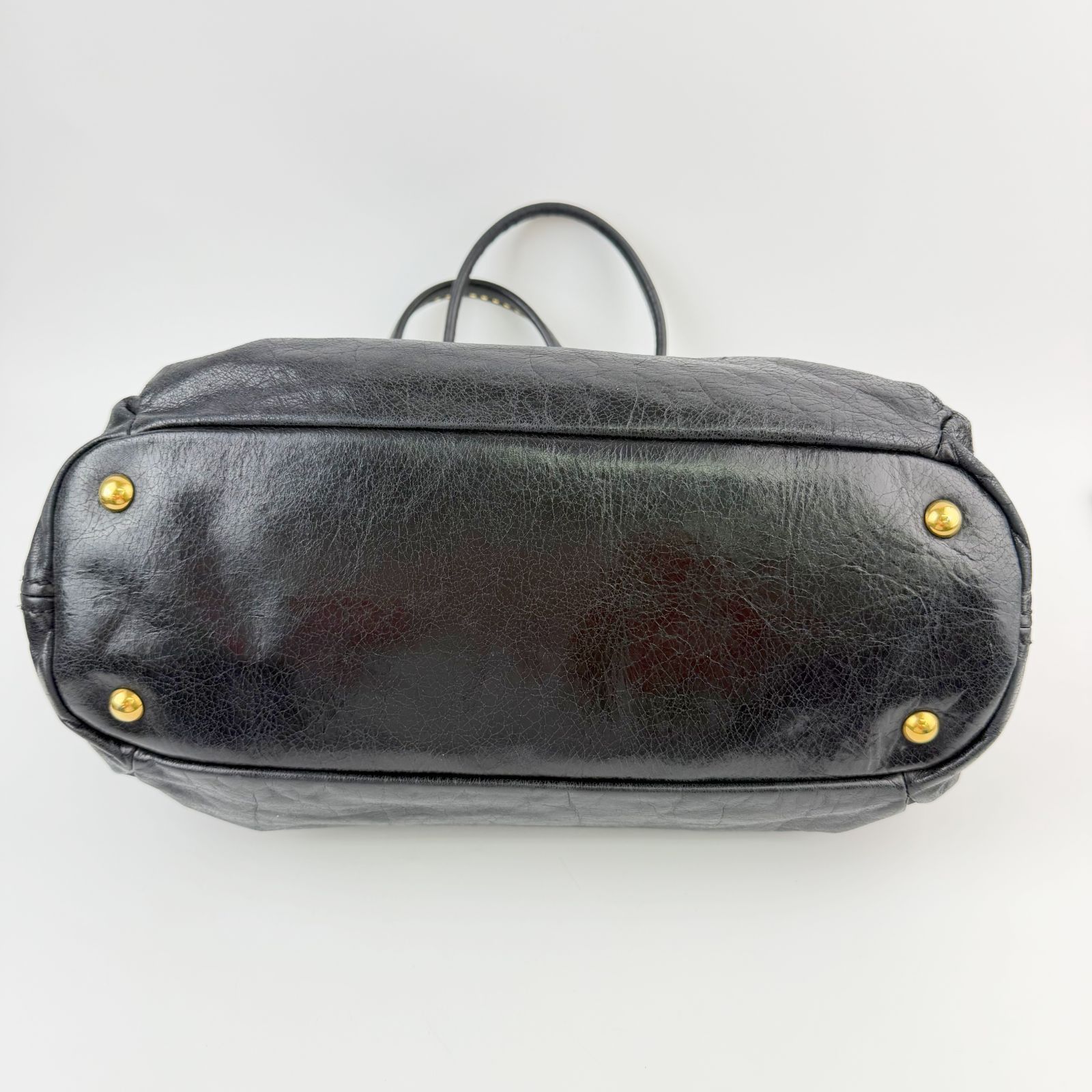 中古】MIU MIU ミュウミュウ ハートビジューチャーム スタッズ 2WAY