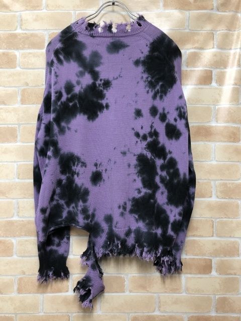 中古】 KIDILL キディル DESTROY RULLOVER KNIT KL843 パープル F