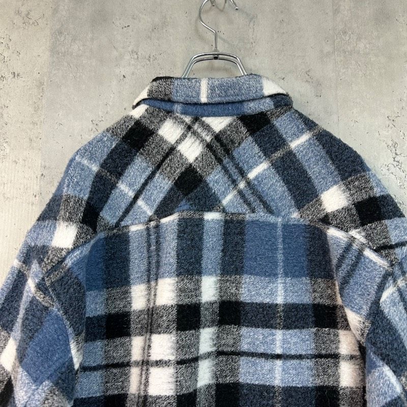ZARA ザラ M チェック柄オーバーサイズシャツジャケット 長袖 CPO