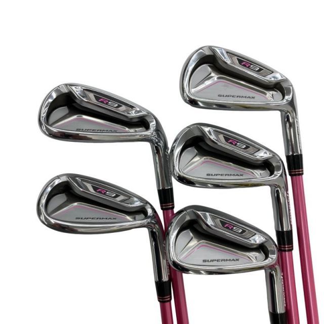 【中古】 テーラーメイド R9 SUPER MAX 5S レディース アイアンセット IR RE-AX SUPERMAX 45(アイアン) (フレックスL) レディース 女性用 右利き 右用 Cランク ゴルフクラブ