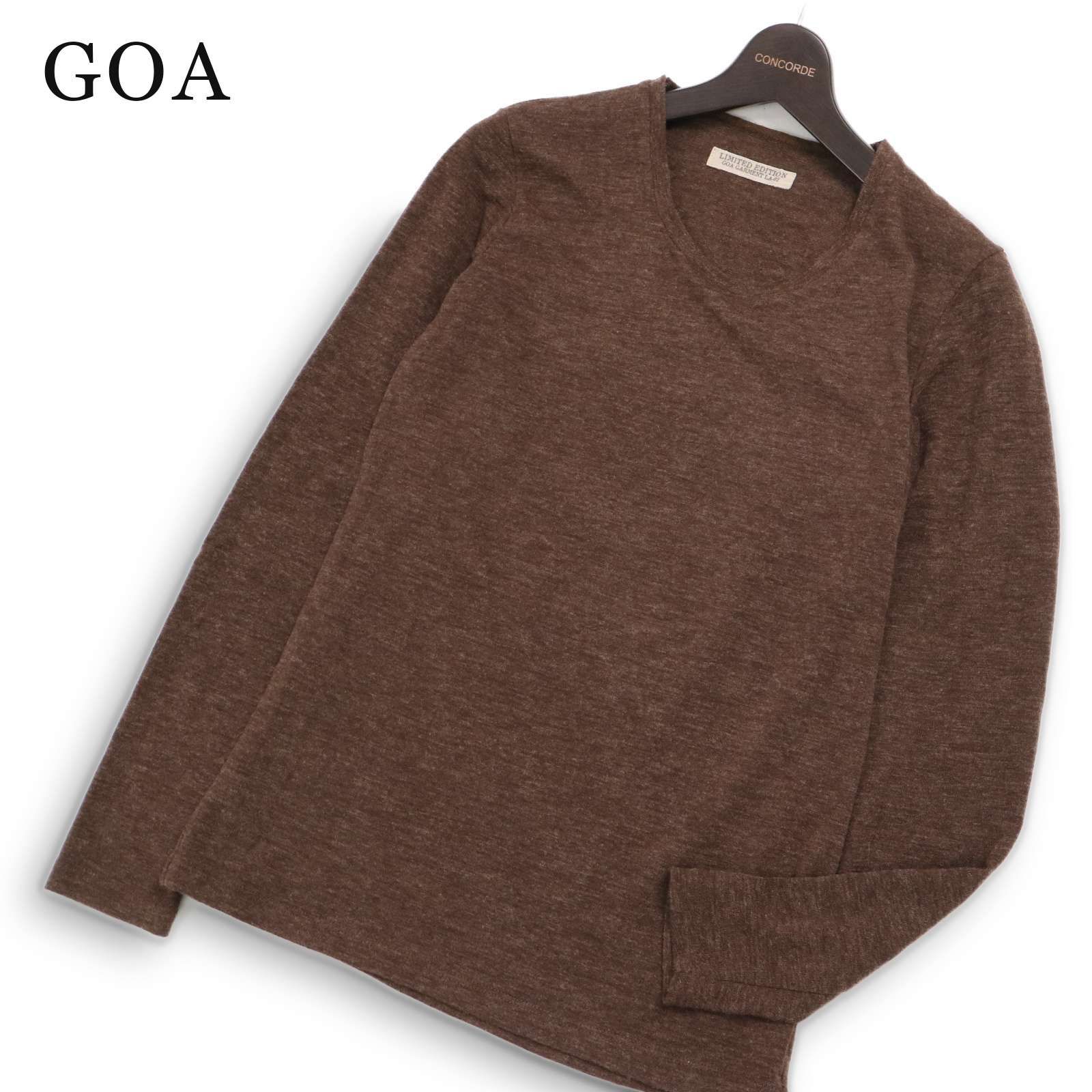 goa 長袖カットソー 刺繍デザイン GOA LIMITED EDITION ゴア 長袖 メランジ☆ カットソー ロンTシャツ Sz
