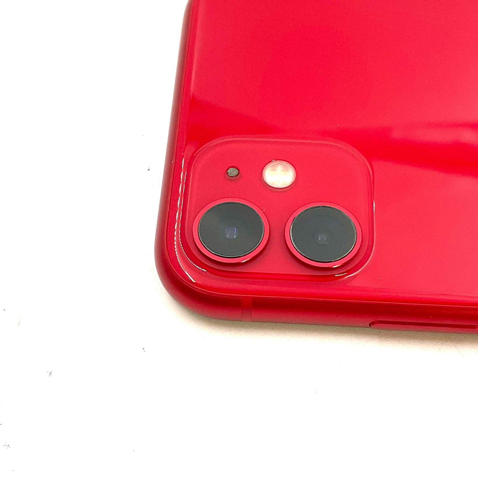 iPhone 11 128GB (PRODUCT)RED Softbank やや傷や汚れあり - メルカリ