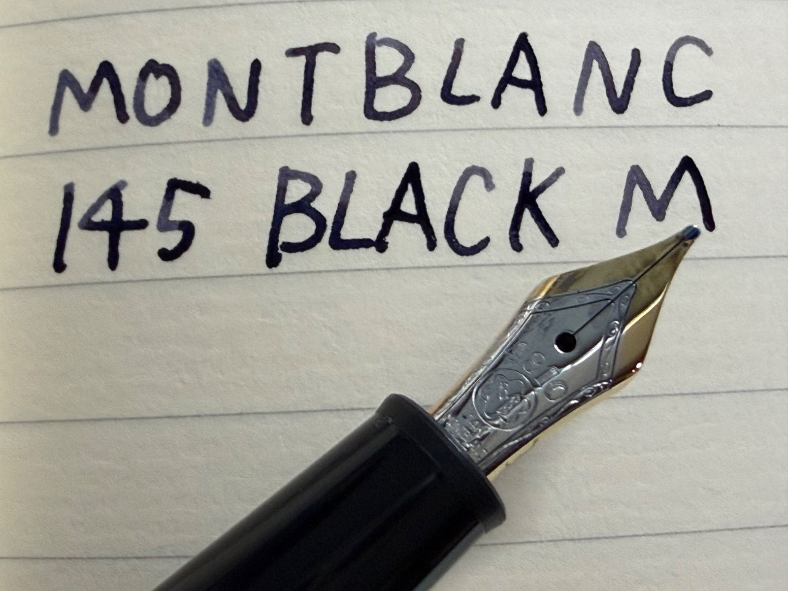 未使用に近い モンブラン マイスターシュテュック P145 万年筆 M 中字 極美品 モンブラン montblanc マイスターシュテュック 145 クラシック