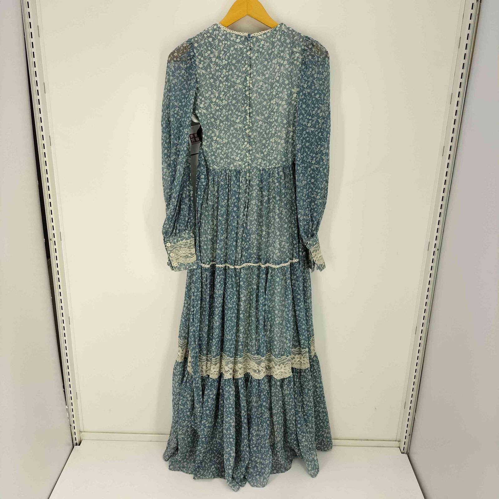 ガニーサックス GUNNE SAX 70S 花柄 レース フリル ポリコットン