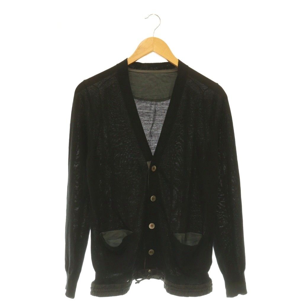sacai 21SS ドッキングニットカーディガン サカイ sacai 異素材ドッキングニットカーディガン 長袖 カシミヤ混 12