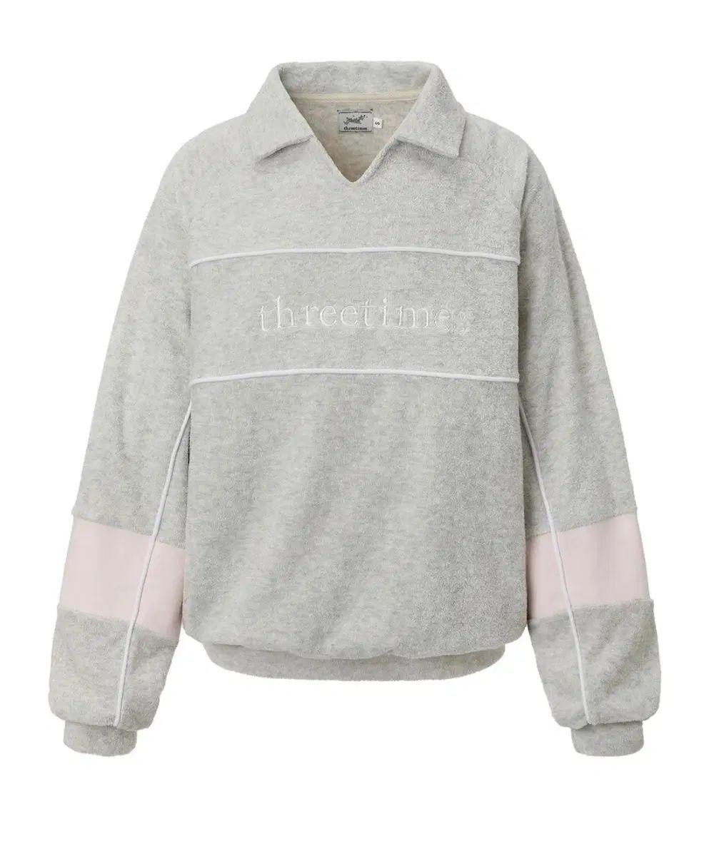 スリータイムズ Terry block sweatshirt M