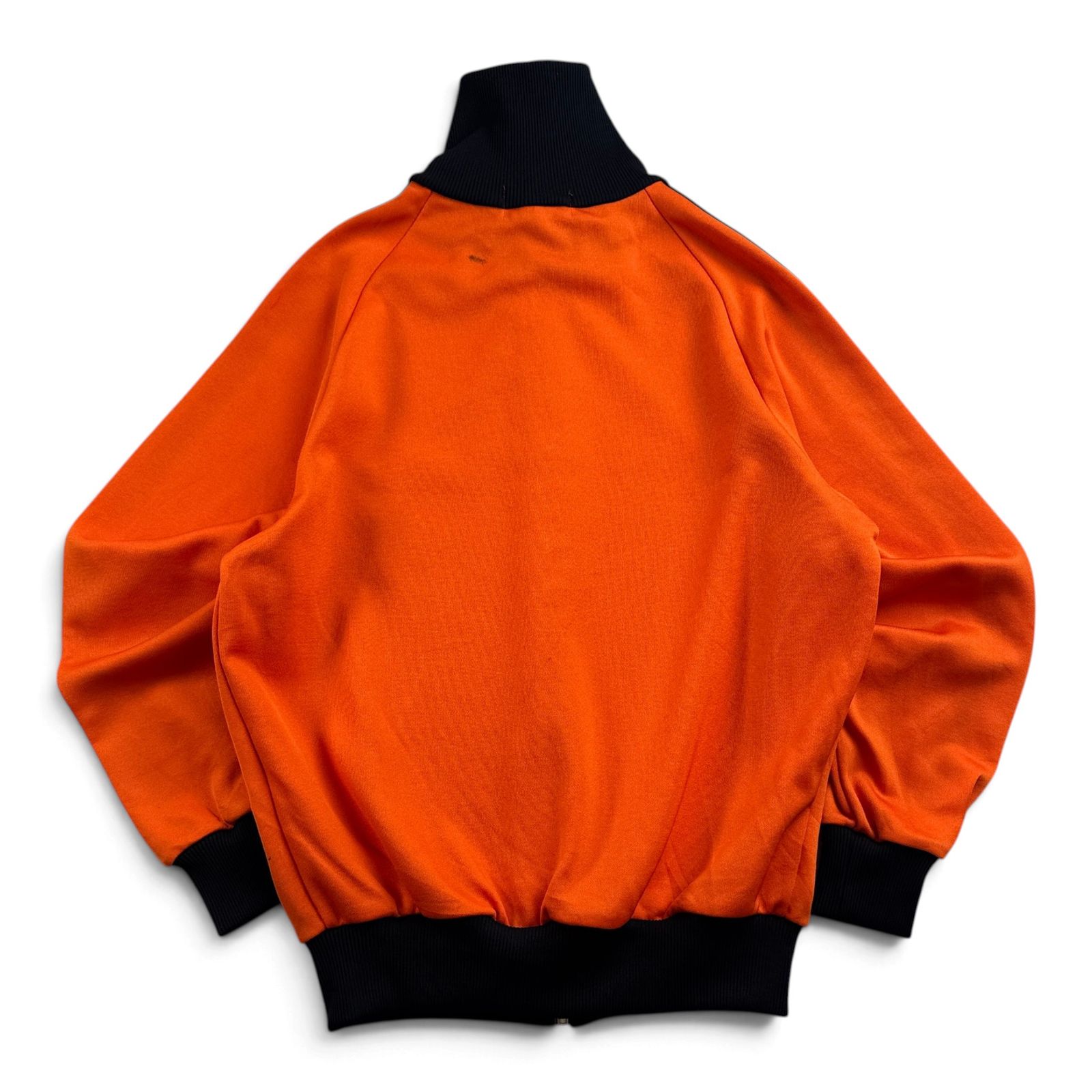 80s adidas アディダス トラックジャケット オレンジ 黒 2号