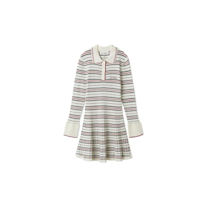 【新品】 [リリーブラウン] ロゴ刺繍ポロニットミニワンピース LWNO261131 レディース BORDER Free Size
