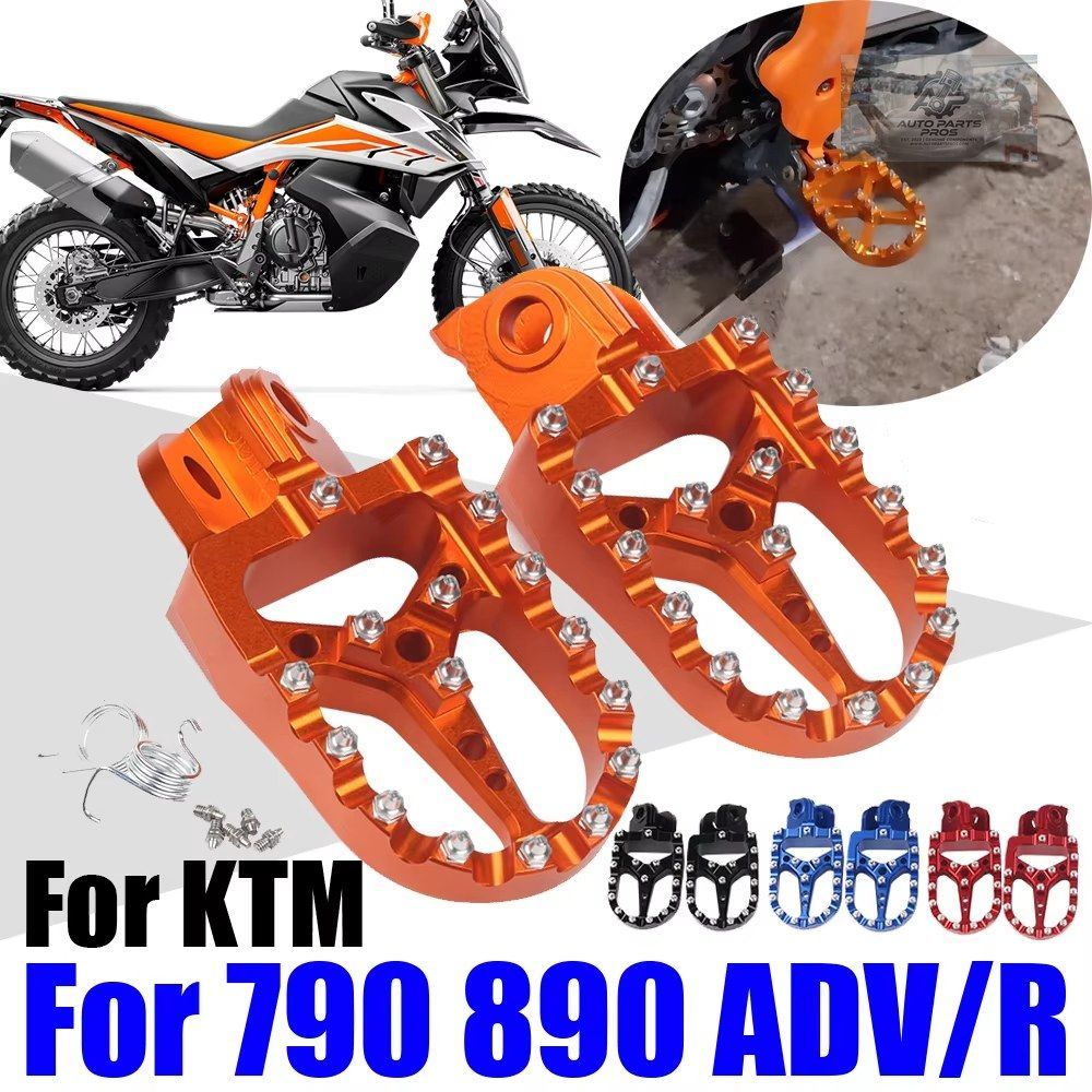 モトクロス用フットペグフットレストペダルパーツKTM 790 890 R ADV 790R 890R 2019 - 2023 アクセサリー