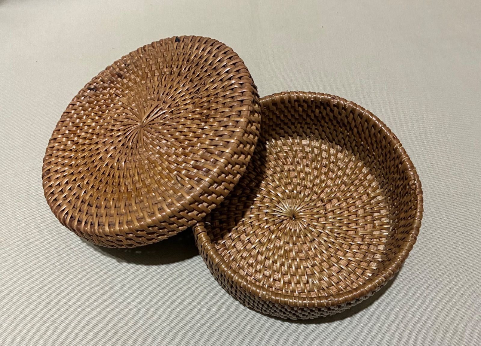 ☆ 新品 ☆ アタ 小物入れ 蓋付き バリ島 - メルカリ