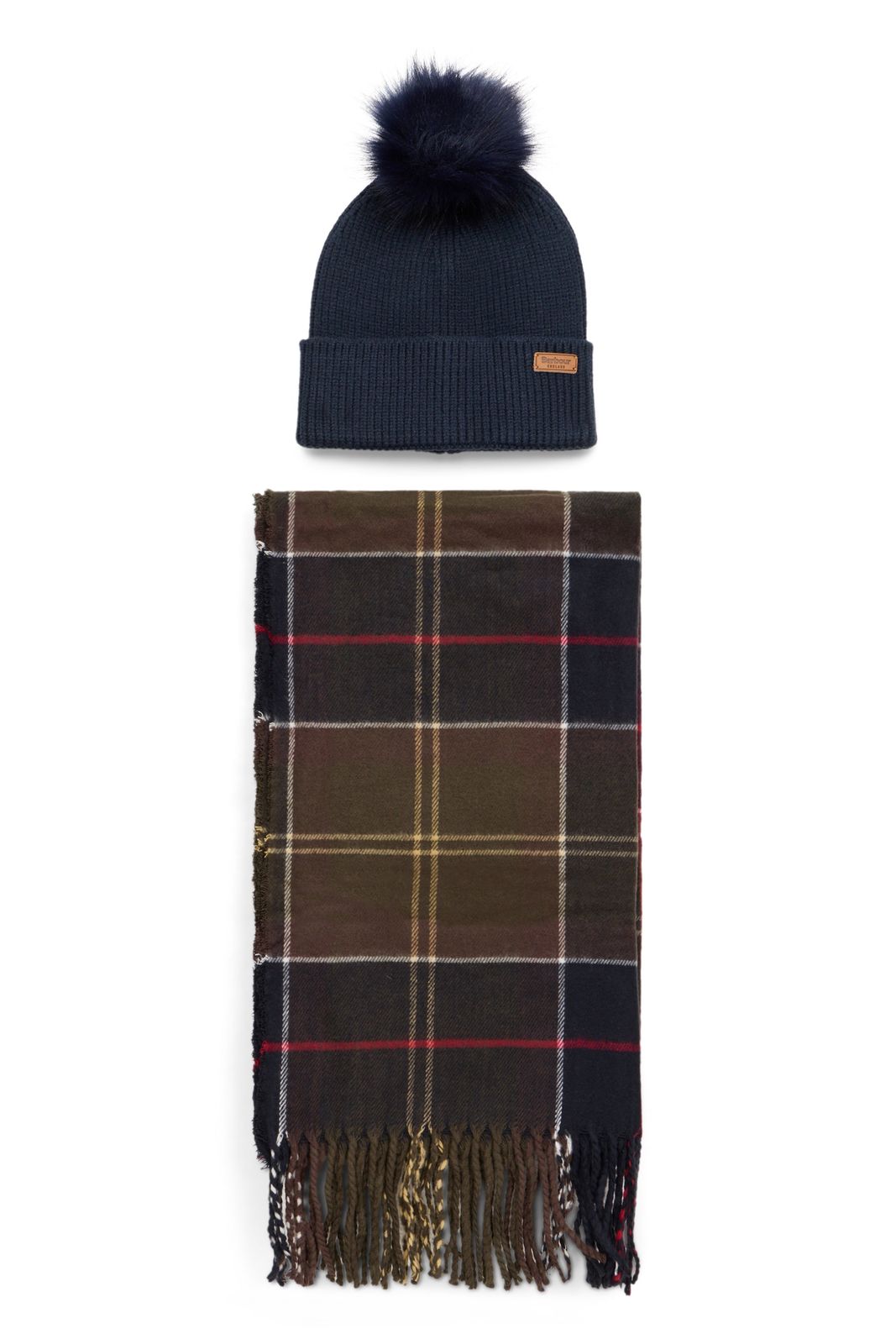 【新品・最安値】Barbour バブアー Winter Accessories Set: Hat and Scarf 正規品 小物