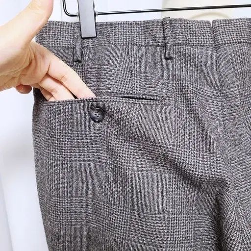 コルネリアーニ グレー系チェック 50 CORNELIANI コルネリアーニ グレンチェック ウール パンツ - メルカリ
