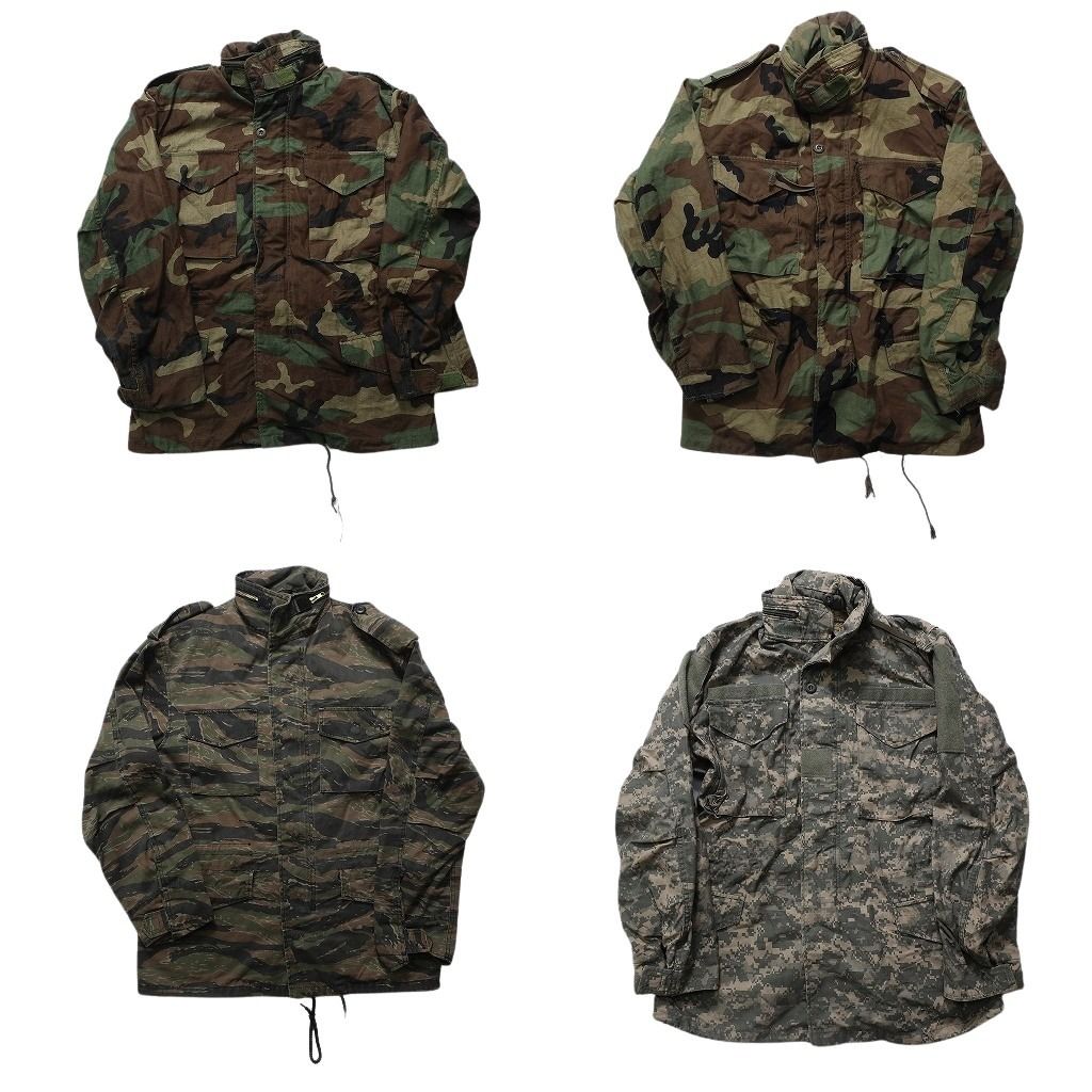 古着卸 まとめ売り ミリタリー M-65 ジャケット 4枚セット ( メンズ Ｓ ) 中古 古着 NH3682
