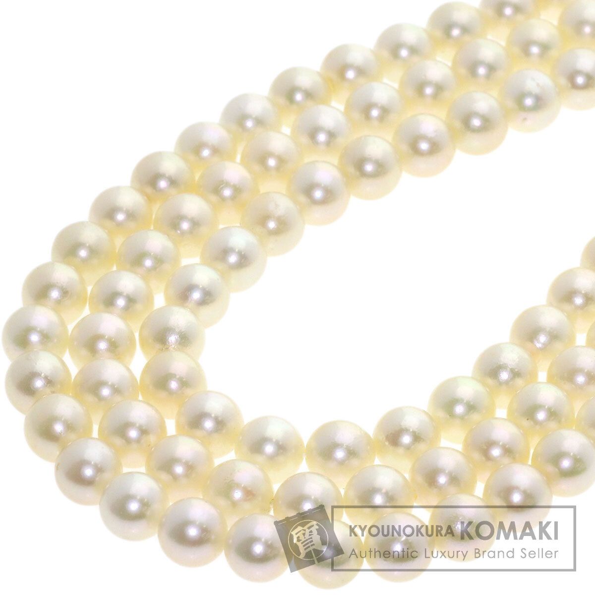 SELECT JEWELRY セレクトジュエリー アコヤパール 真珠 3連 ネックレス SV レディース [中古] 58,908円