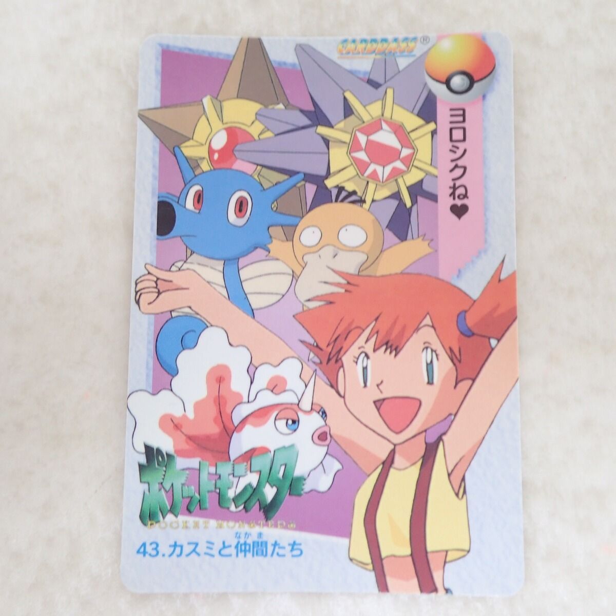 ポケモンカードダス アニメコレクション 43. カスミと仲間たち
