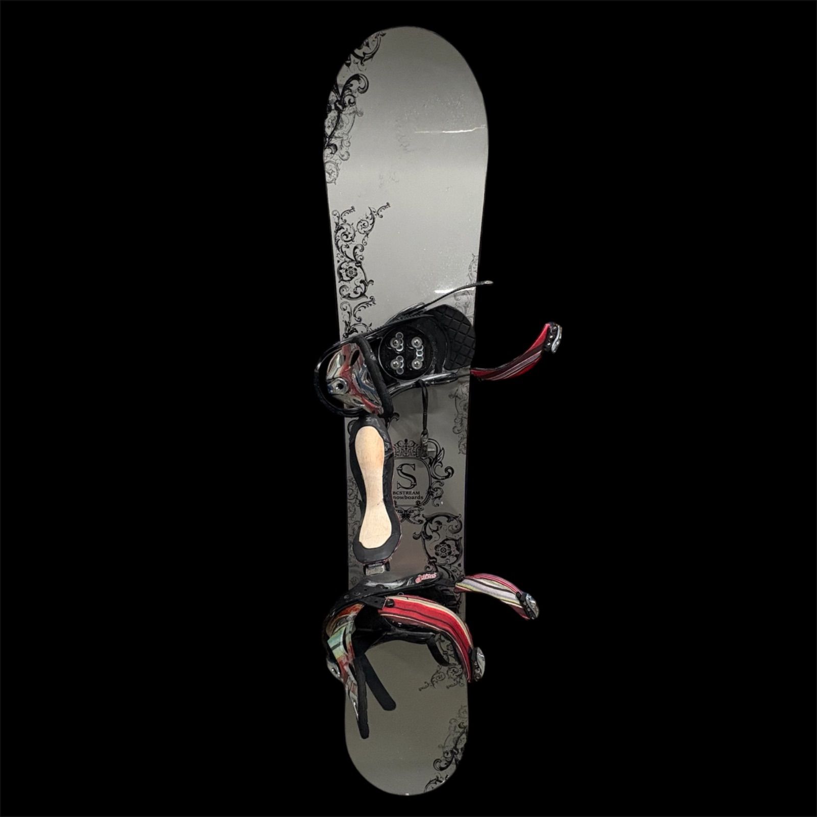 中古】BC STREAM S スノーボード 約154cm ビンディング付き ビーシー