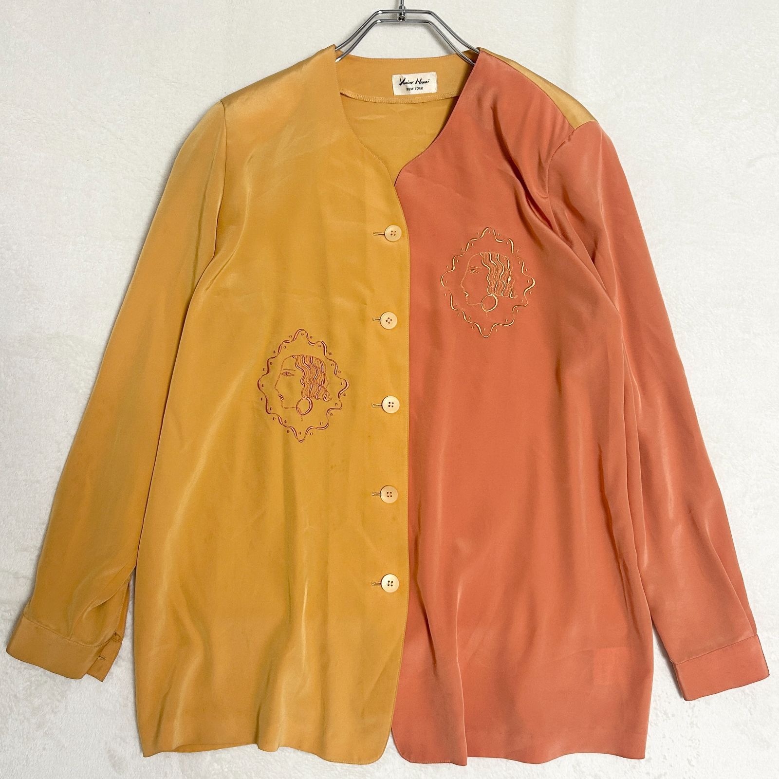 花井ゆきこ チュニックブラウス 極美品】ユキコハナイ Yukiko Hanai 花井幸子 ブラウス シャツ ノー