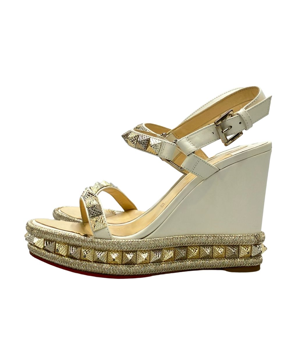 クリスチャンルブタン ウェッジソールサンダル レディース SIZE 37