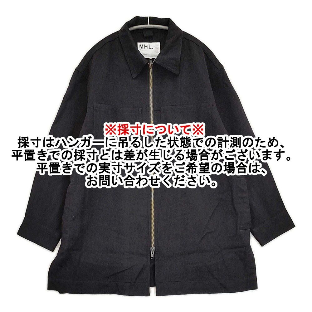 MHL. FELTED WOOL SHIRTING サイズ2 定価49940円 ウールメルトン