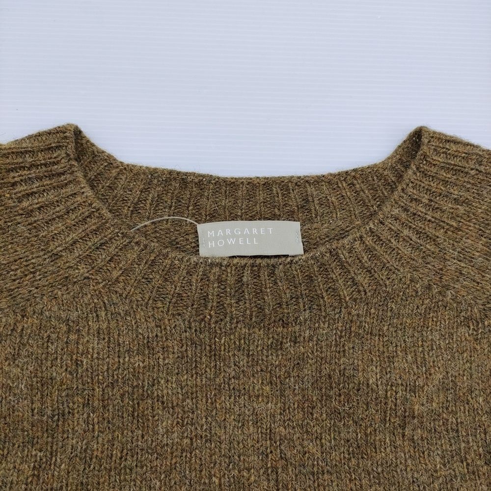 MARGARET HOWELL BANDED FAIRISLE KNIT ウール フェアアイル