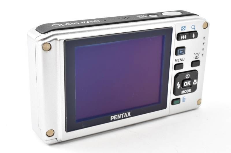 実用光学美品 Pentax ペンタックス Optio W60 オーシャンブルー