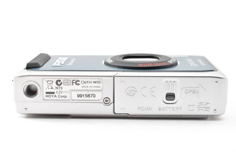 実用光学美品 Pentax ペンタックス Optio W60 オーシャンブルー