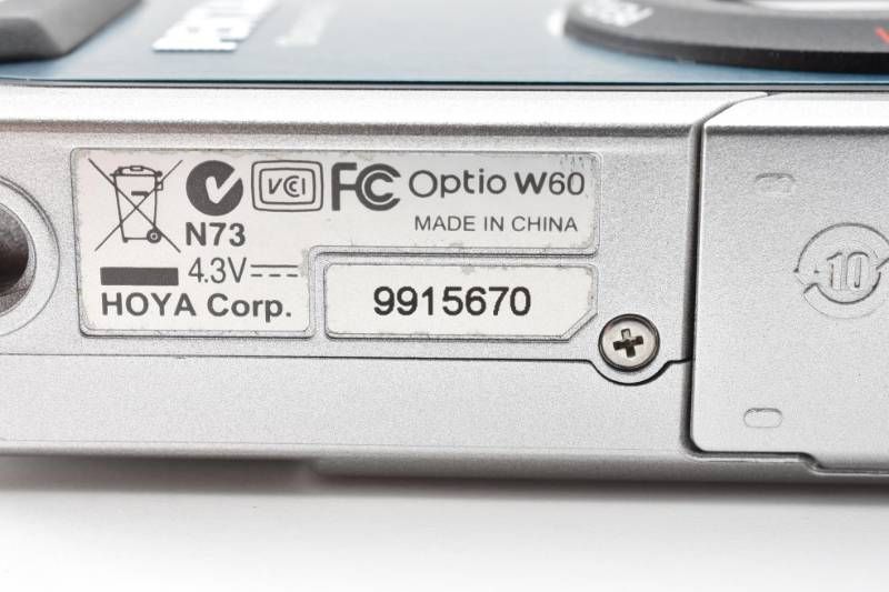 実用光学美品 Pentax ペンタックス Optio W60 オーシャンブルー