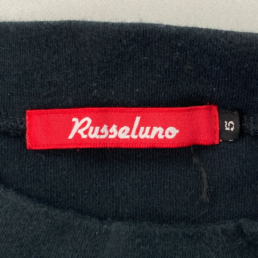 サイズ：5 RUSSELUNO ラッセルノ モックネック 長袖Tシャツ ブラック系