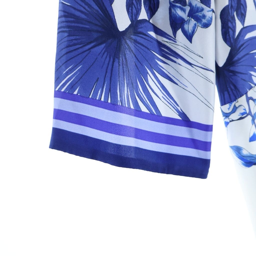ETRO (エトロ) ボタニカル柄 ワンピース ブルー/ホワイト レディース