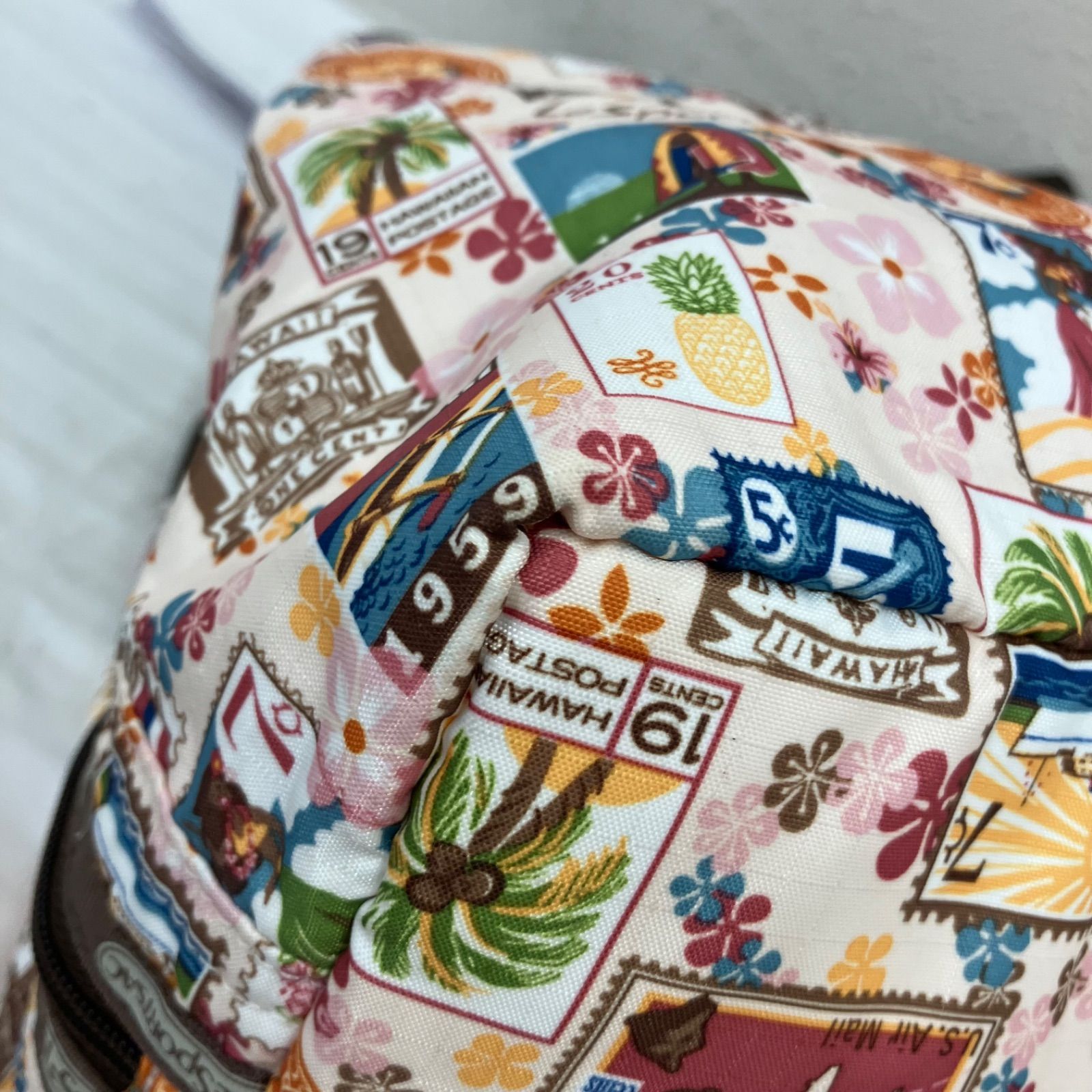 9707 LeSportsac レスポートサック トートバッグ モリー 切手 ハワイ