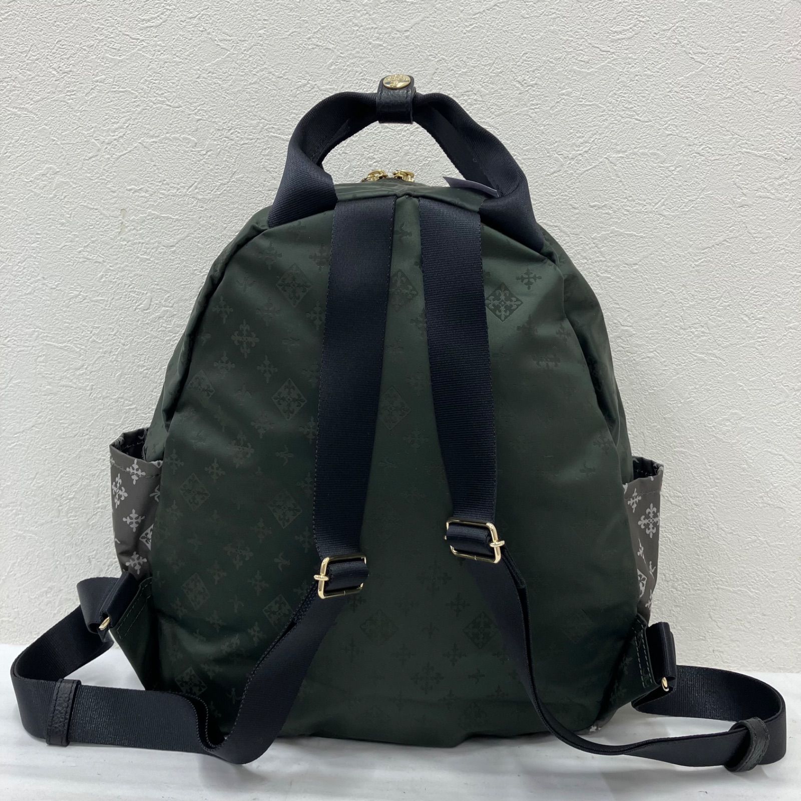 ラシット　リュックサック　ブラック　カーキ 9685 【美品】 russet ラシット リュックサック リュック バックパック