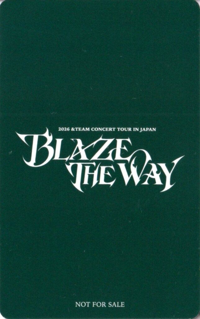 &TEAM 抽選会CD購入特典 NICHOLAS 2026 BLAZE THE WAY - メルカリ