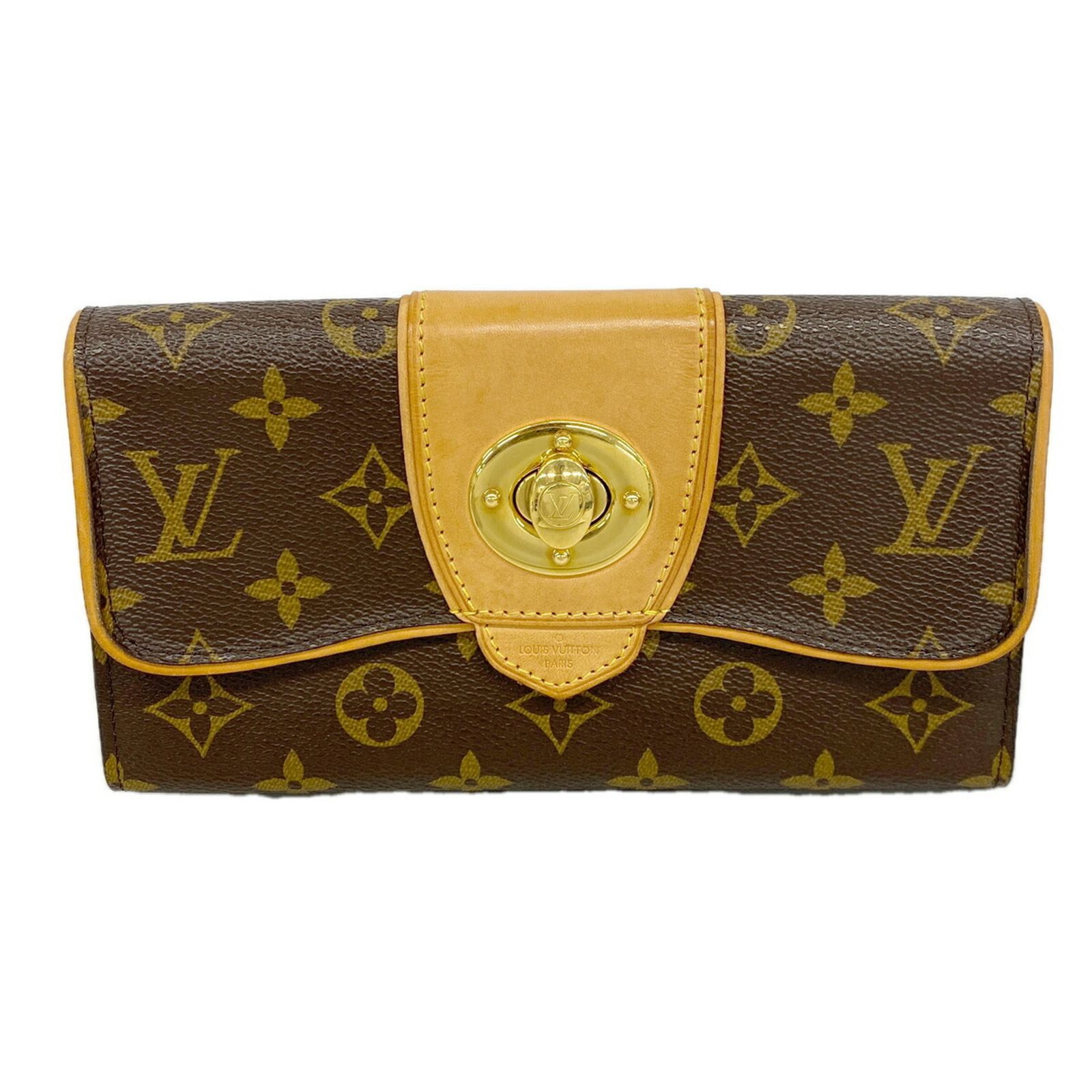 ルイ・ヴィトン(Louis Vuitton) ルイ・ヴィトン 長財布 モノグラム ポルトフォイユボエシ M63220 ブラウンレディース