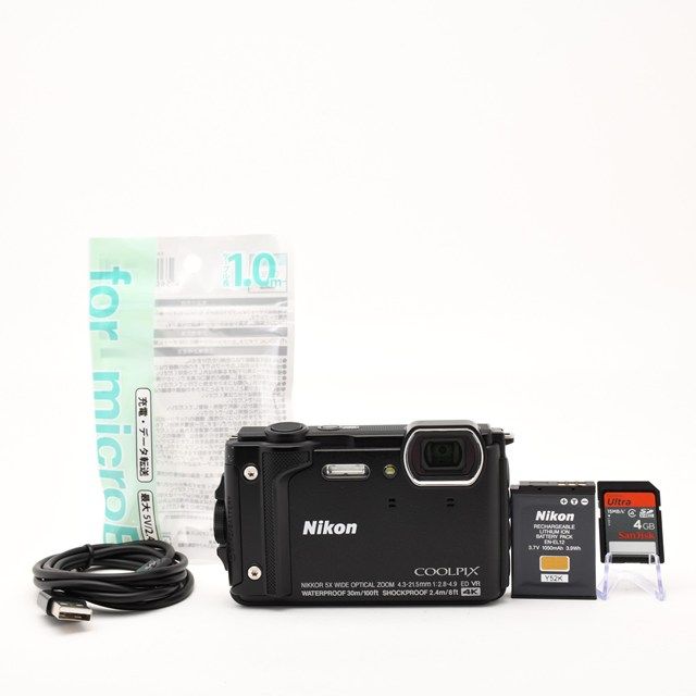 良品＞ Nikon COOLPIX W300 ブラック｜防水タフネスコンパクトデジタル