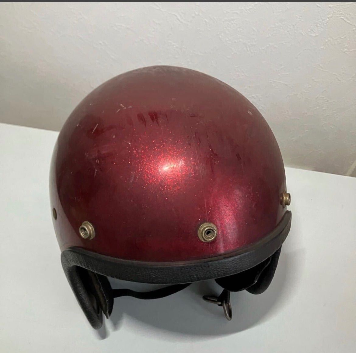 BUCO☆ENDURO 1970年代製 ブコ ビンテージ L-XLサイズ 赤 ヘルメット