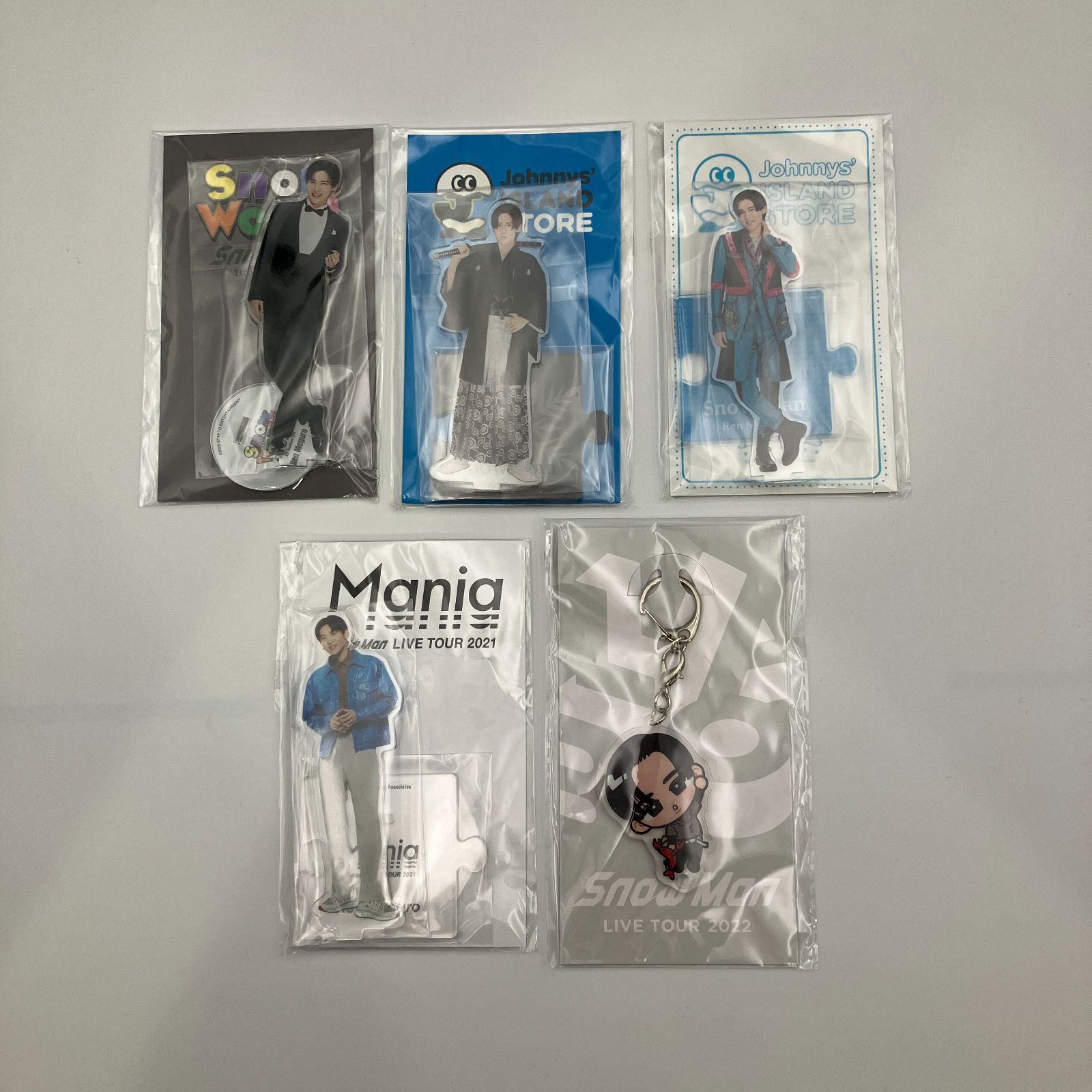 SnowMan 目黒蓮 アクリルスタンド アクリルキーホルダー 全て未開封 5