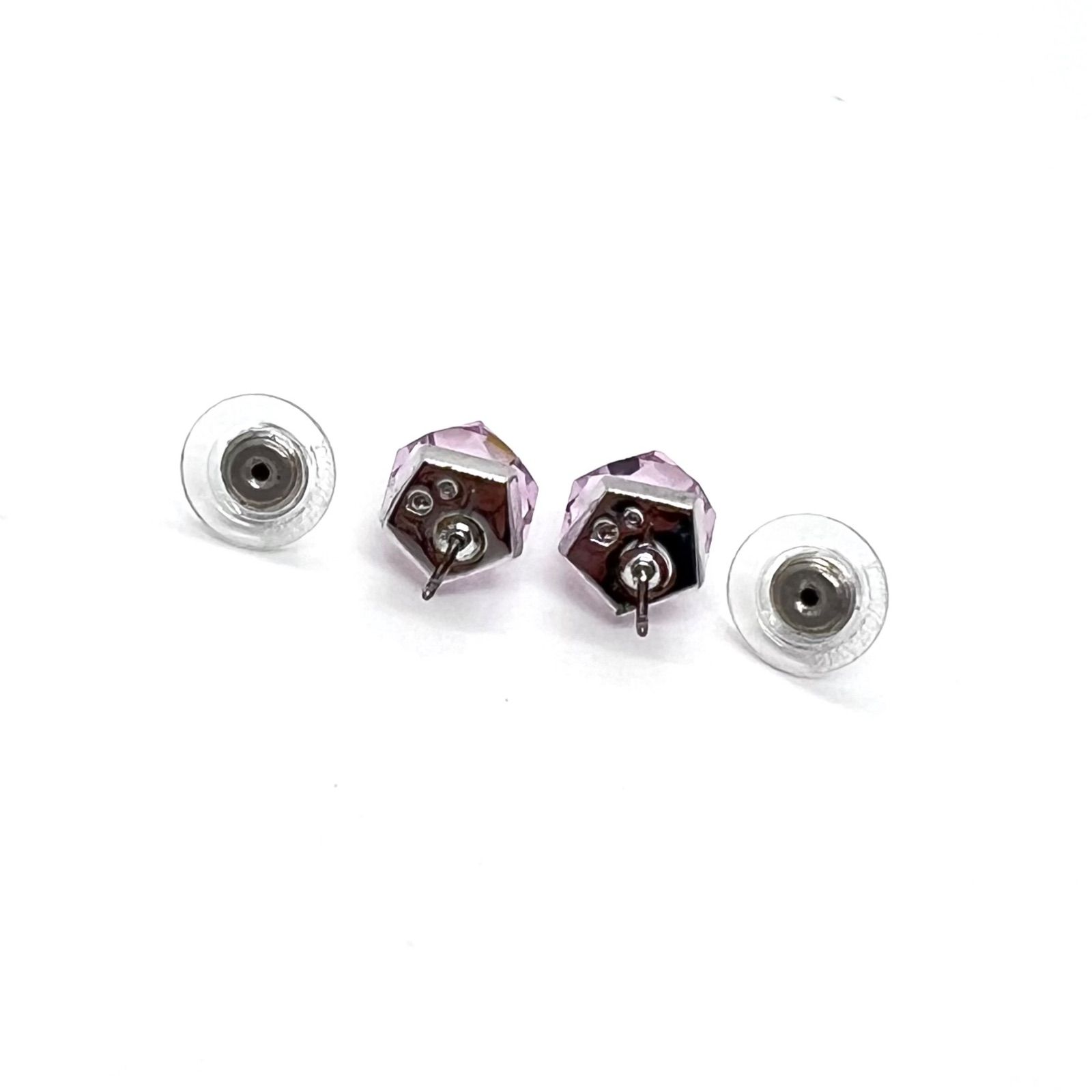 美品✨SWAROVSKI スワロフスキー ピアス ピンク クリスタル - メルカリ