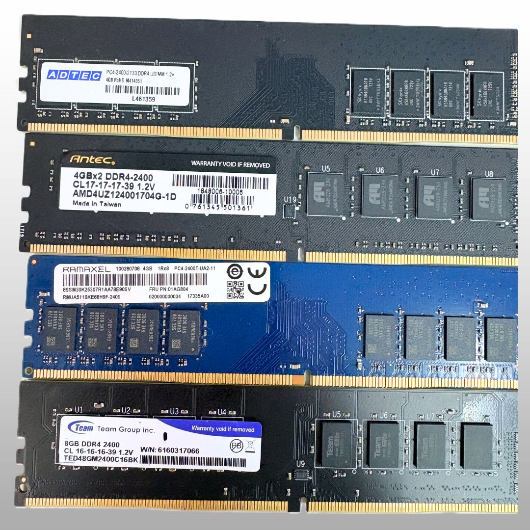 デスクトップPC用メモリ】バラ pc4-2400 4GBx3枚 8GBx1枚 - メルカリ