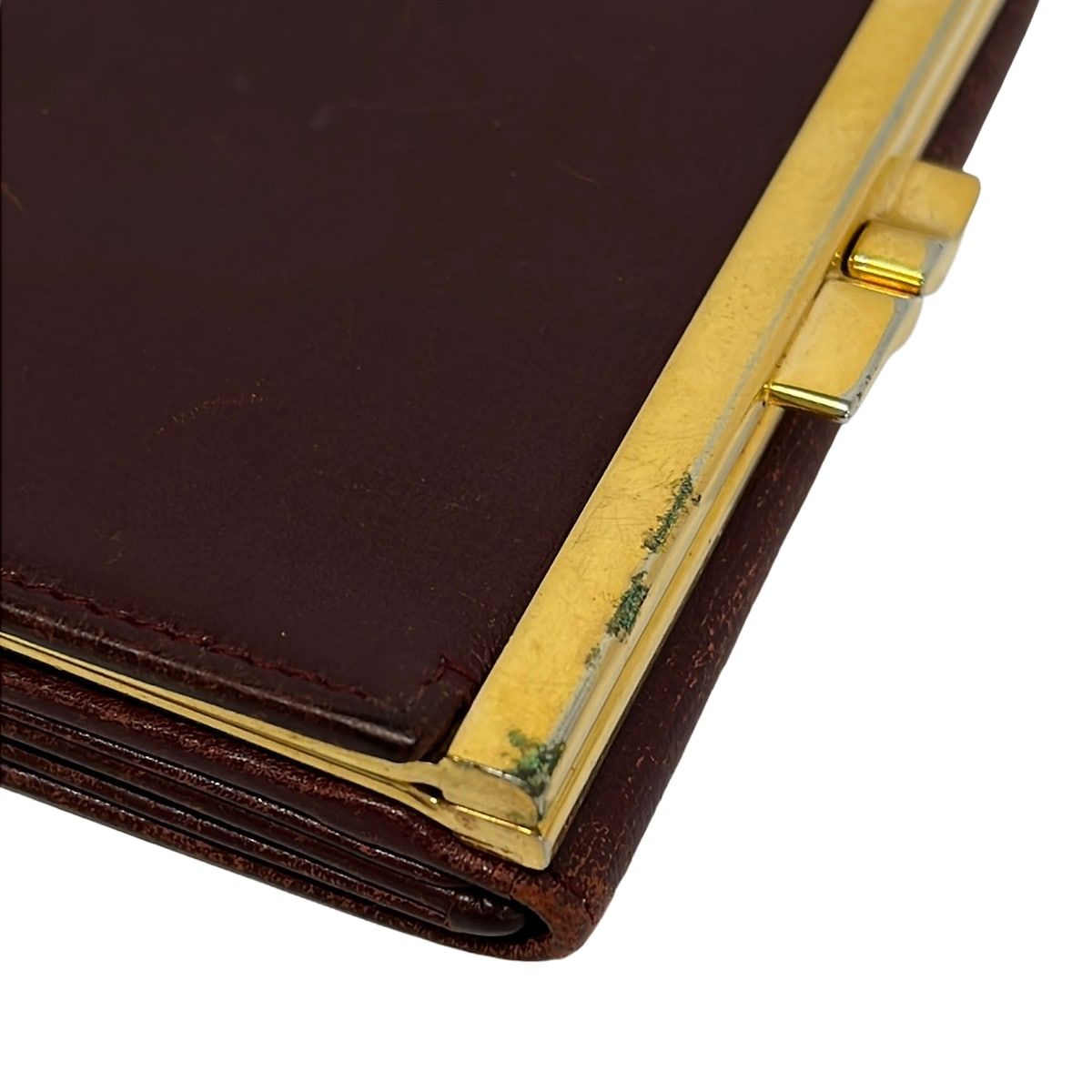Cartier(カルティエ) 3つ折り財布 マストライン ボルドー がま口