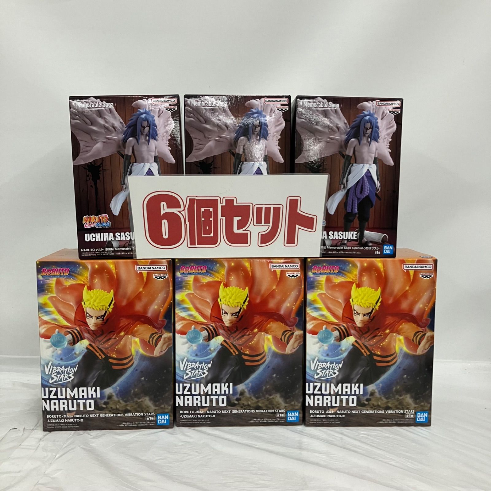 未開封 ナルト疾風伝 Memorable Saga うちはサスケ 他フィギュア 6個