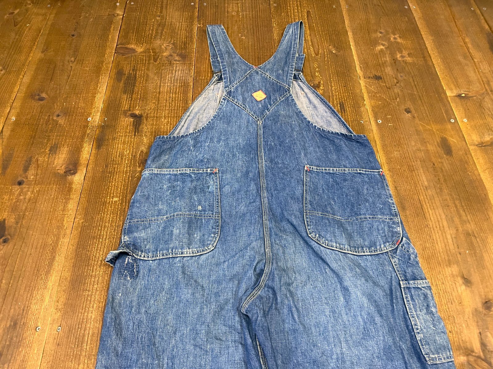 50s PENNEY'S PAY DAY “SQUARE BAK” Denim Overalls / W46 ペニーズ