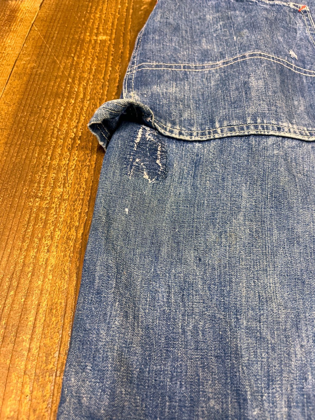 50s PENNEY'S PAY DAY “SQUARE BAK” Denim Overalls / W46 ペニーズ