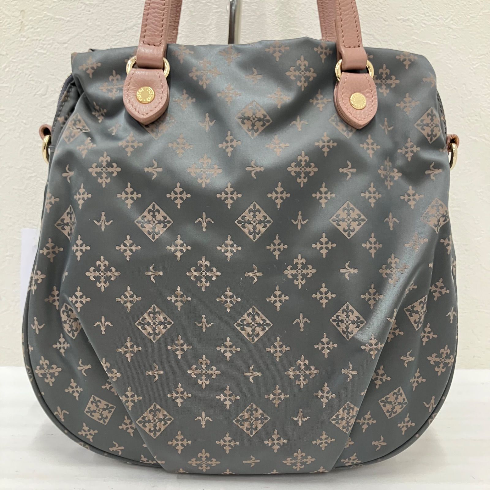 9338 russet ラシット トートバッグ ハンドバッグ グレー ピンク