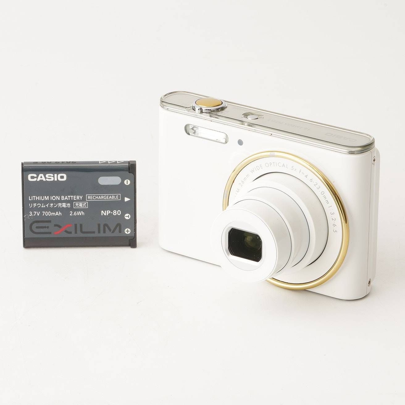 カシオ Casio EXILIM EX-JE10 ホワイト 5x ワイド光学ズーム - メルカリ