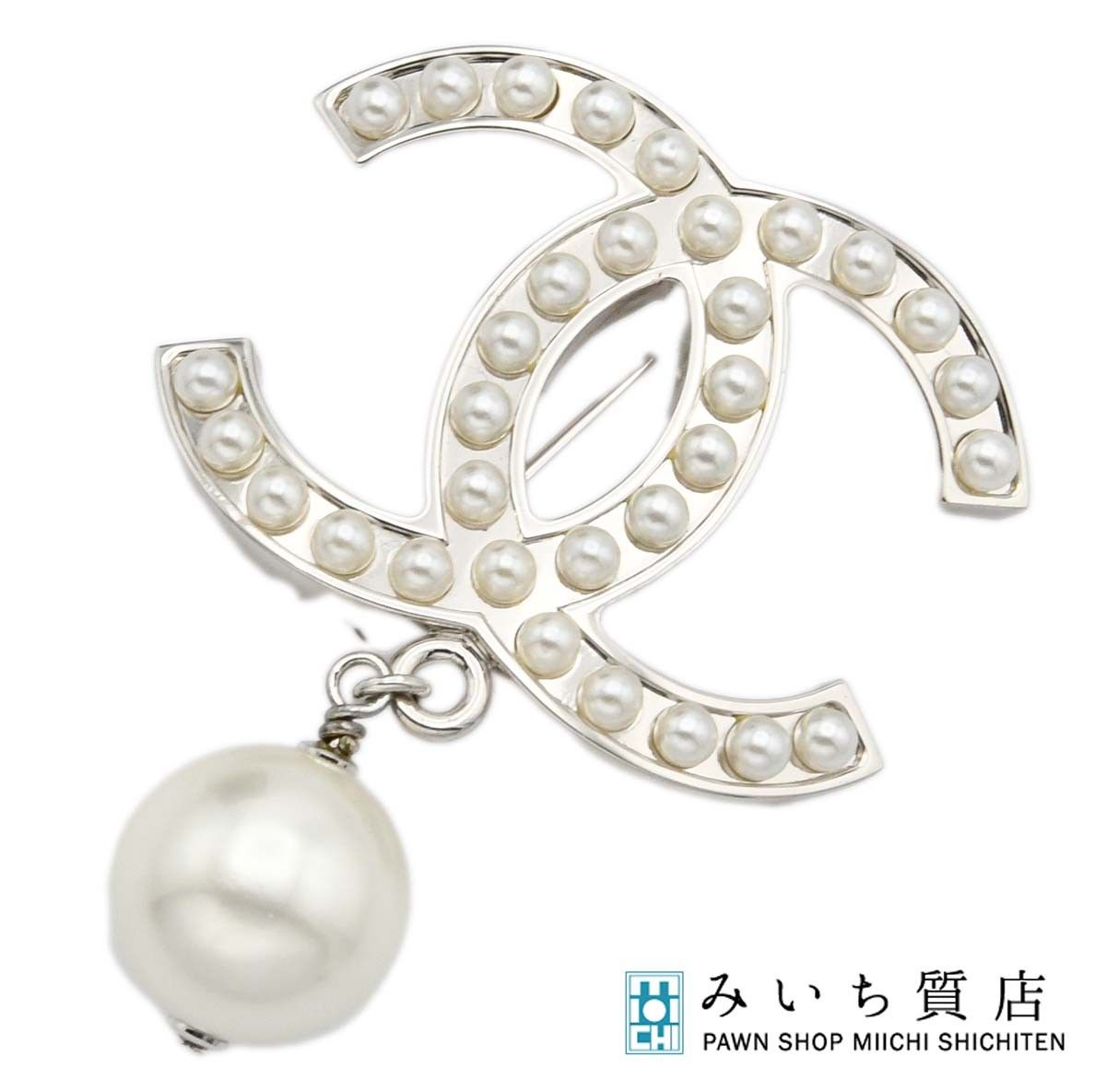 CHANEL シャネル ブローチ フェイクパール ココマーク 約14.4g